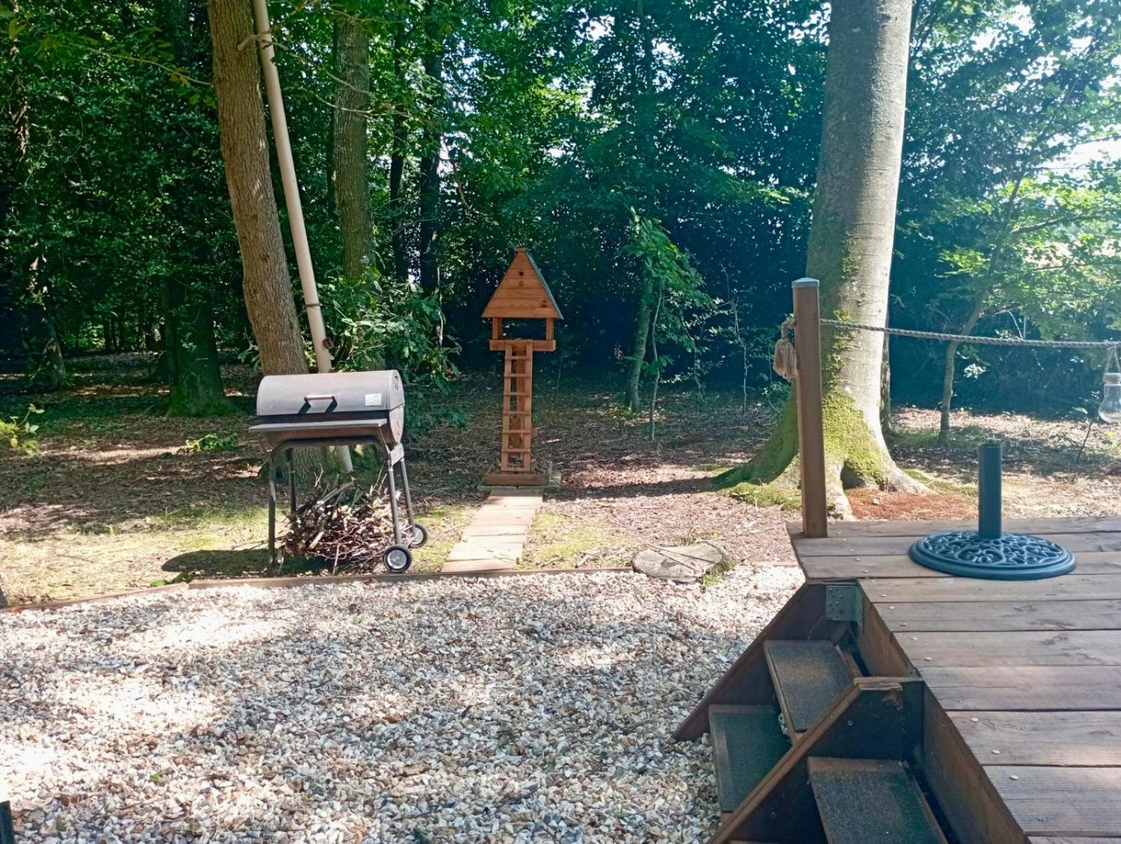 Roulotte Les Deux Geais Villa Sainte-Opportune-du-Bosc Exterior foto